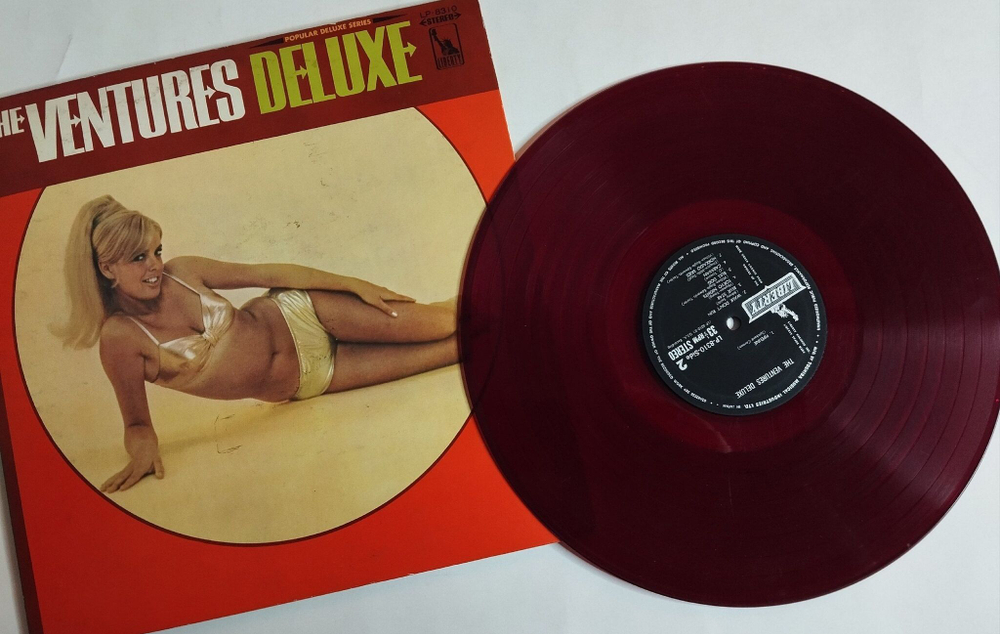 Винтажная виниловая пластинка LP The Ventures Deluxe (Japan 1968) (Red Vinyl)