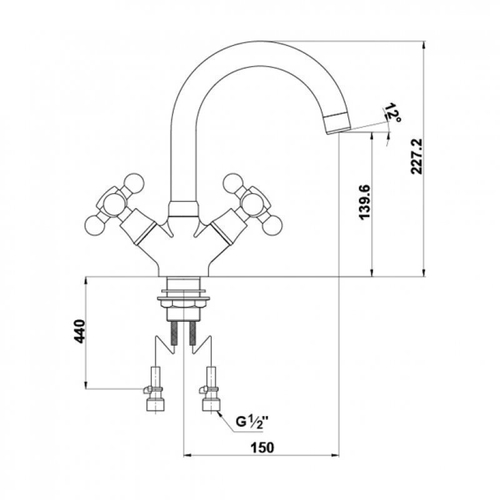 Смеситель Timo Aviator 0121FN chrome для раковины