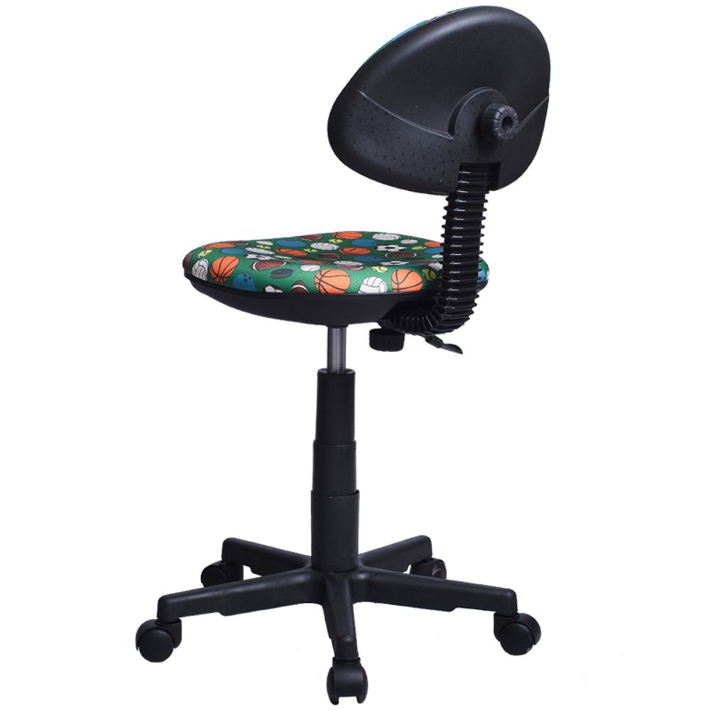 Кресло детское Фабрикант Логика, ткань, KiD'S, №26(спорт), О, PL 540, б/подл, ролик