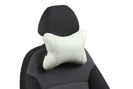 Автомобильная подушка "Косточка" под шею из экокожи