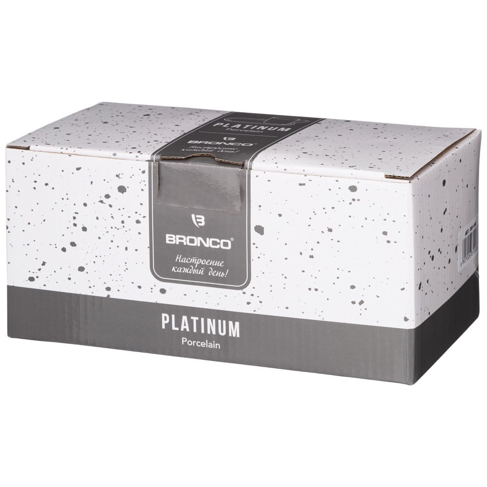 ЧАЙНАЯ ПАРА BRONCO "PLATINUM" 230МЛ (КОР=24НАБ.)