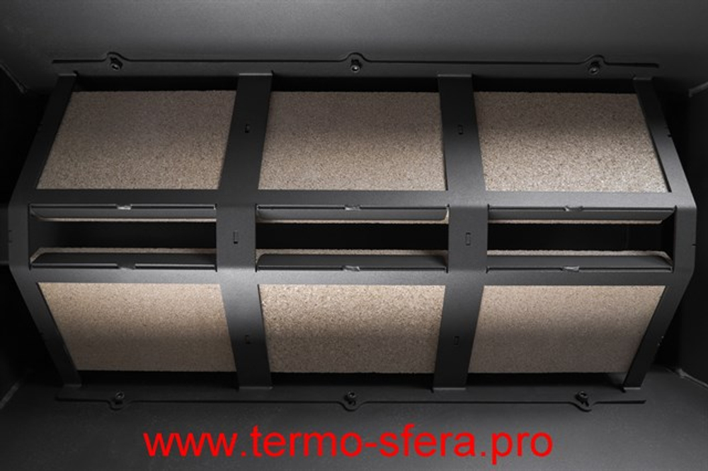 Камин РОДОС 900 ГРАФИТ, шамот белый