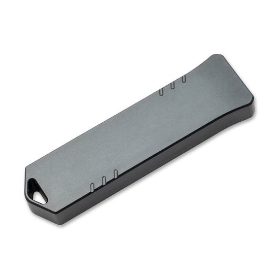 Boker BK06EX276 USB OTF Gray&Green - нож автомат., рук-ть серый алюм., клинок D2