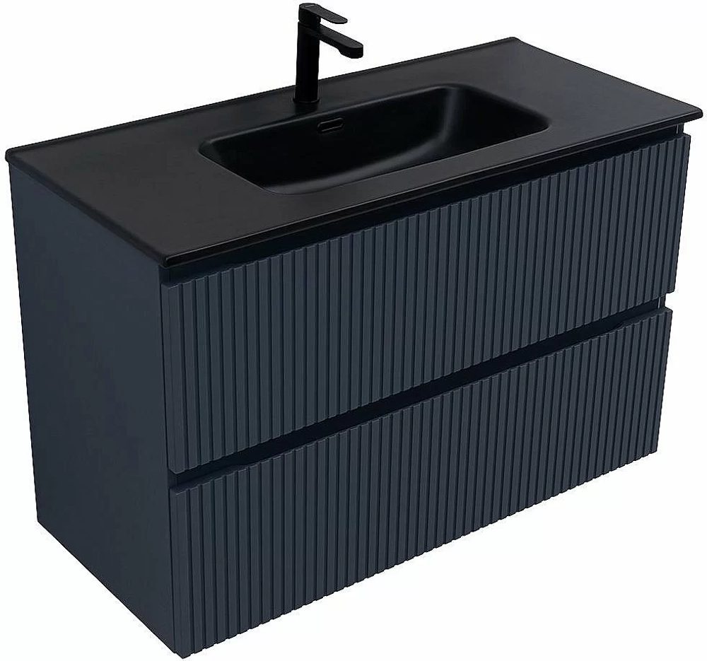 Тумба с раковиной Aquanet Джейн (Flat) 335431/329257 100 маренго