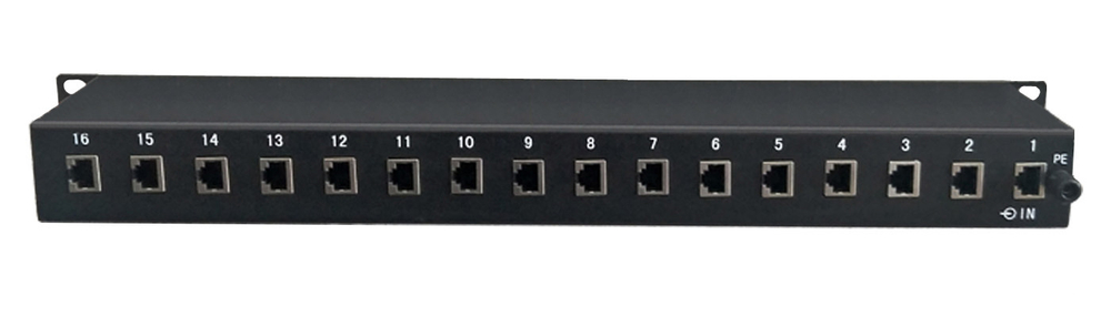 Грозозащита IP-сетей на 16 каналов SNH-RJ45/POE/16