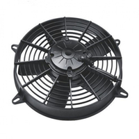 Электровентилятор 24 В, 280 мм, 190 Вт, тип A-от радиатора/всасывание, 2300 м3/час, 5 лопастей прямые с пластиковой решеткой