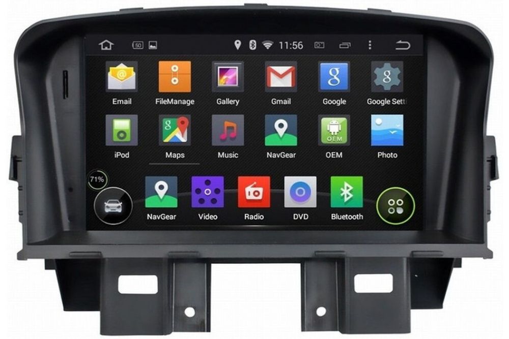Магнитола для Chevrolet Cruze 2009-2012 - Carmedia EW-7016-P на Android 10, 4Гб+64Гб, CarPlay, 4G SIM-слот