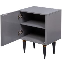 Тумба прикроватная Тропик Классика Серый Найт Голд левая