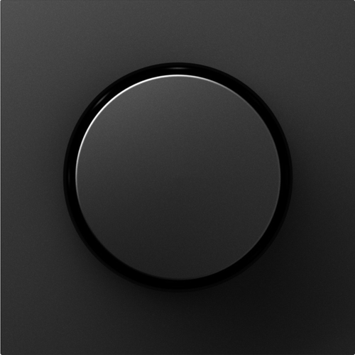 Накладка для светорегулятора поворотного, матовый карбон, серия A07