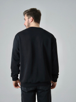 Свитшот мужской черный Город Горький с нашивкой