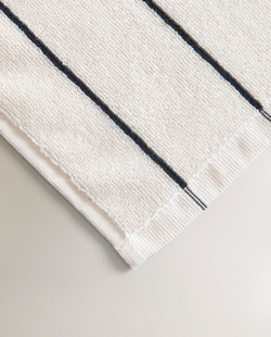Zara Home - Регулярное полосатое банное полотенце, бежевый, 50х90 см