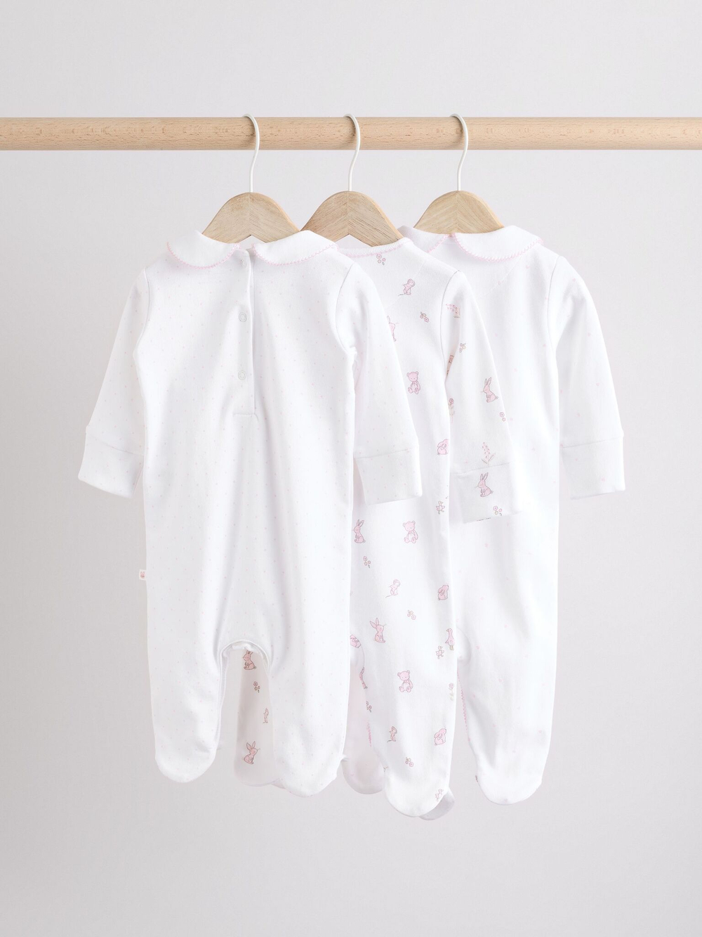Комбинезон / Cлип для малышей Next E18-353, 3 шт., Белый