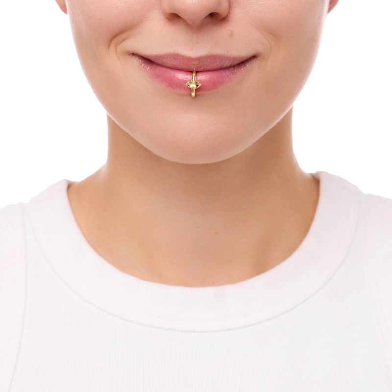 Кафф на губы Поцелуй Меня Нежно – Золото