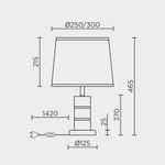 Настольная лампа Modelux ML.5515.01TL BS