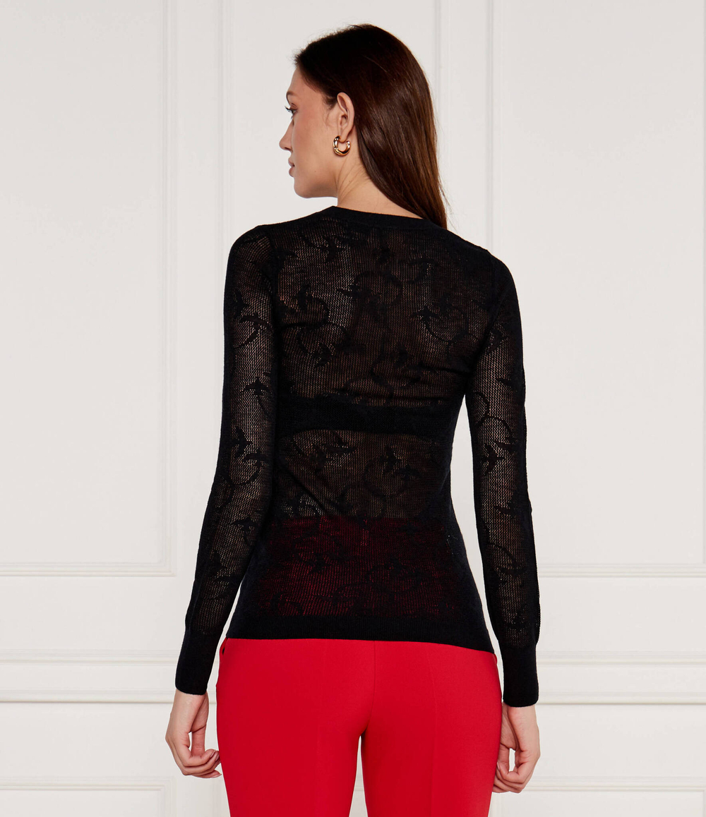 Шерстяной свитер TURABOTTIGLIE Pinko - черный(104006 A224)