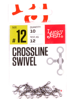 Вертлюги трехстор. LJ Pro Series CROSSLINE SWIVEL №12, 10 шт, 12 кг