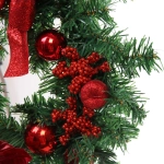 Венок хвойный «Сказочное украшение» d-30 см, ПВХ, Красный