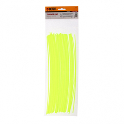 Леска для триммера, квадратная нарезанная 2.4 мм х 30 см, 50 шт Flex cord Denzel