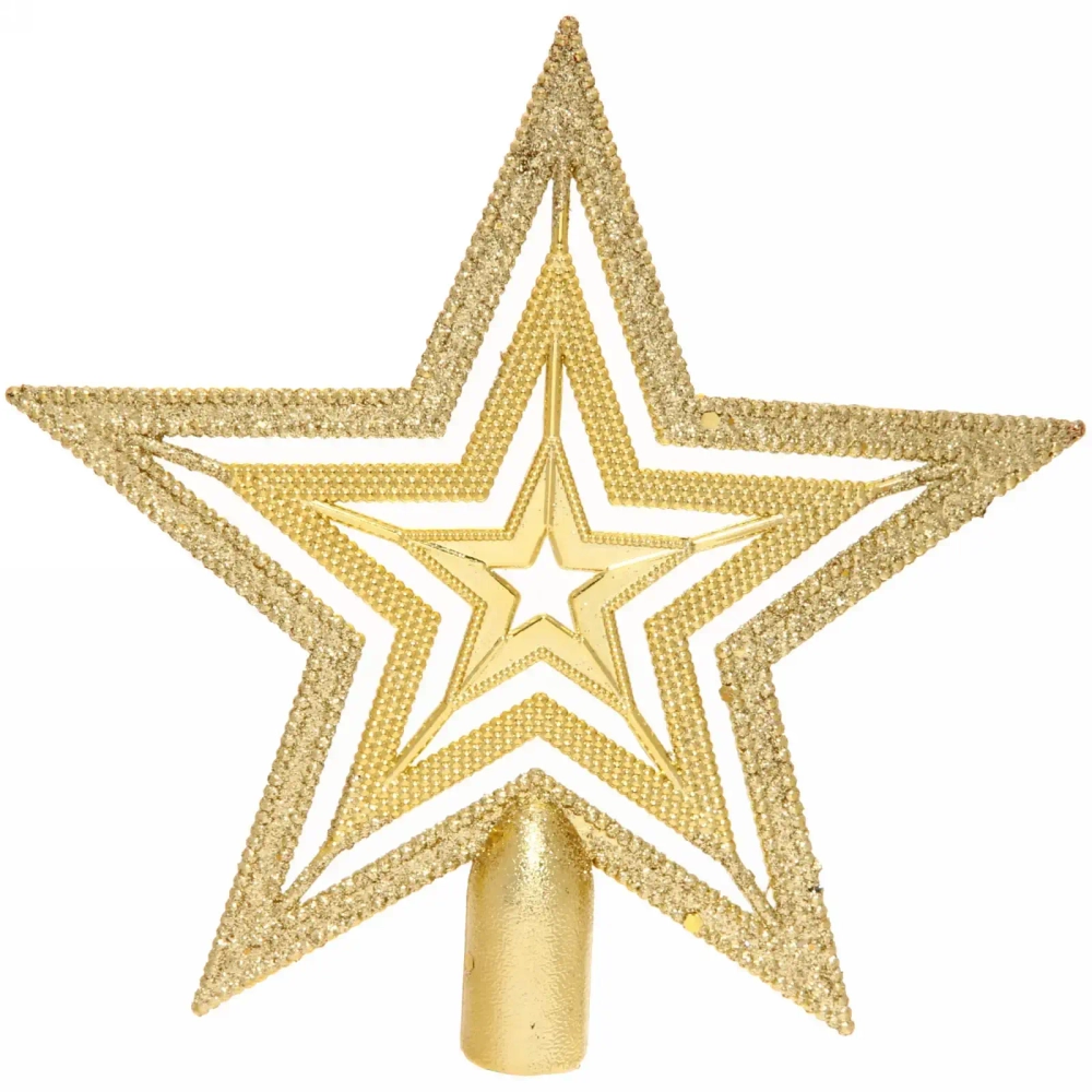 Звезда на ёлку 20см «Волшебство ночи» Золото