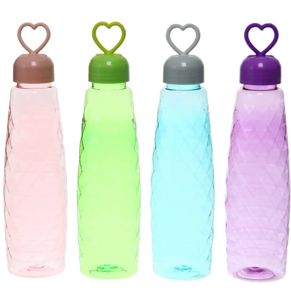 Бутылка питьевая пластиковая 600мл «Бриллиант», микс цветов