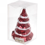 Ёлочная игрушка «Сказочная ёлка» 7*7*11,5 см, красный