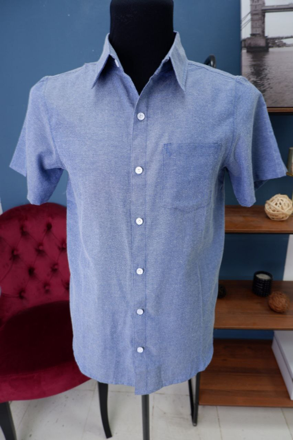 Рубашка с коротким рукавом 46 размер