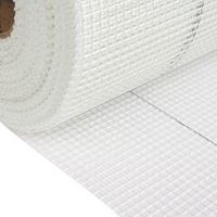 Сетка стеклотканевая фасадная Крепикс 1х50 м 165 г/м² ячейка 4х4 мм BauTex