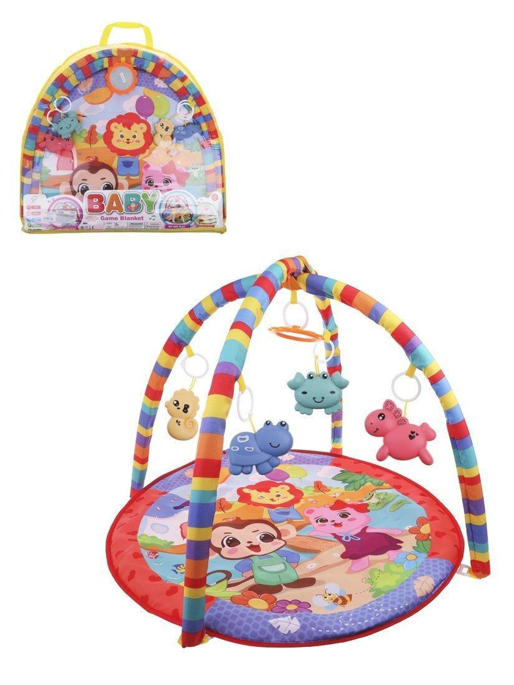 Коврик развивающий, 5 игрушек, в сумке, 945