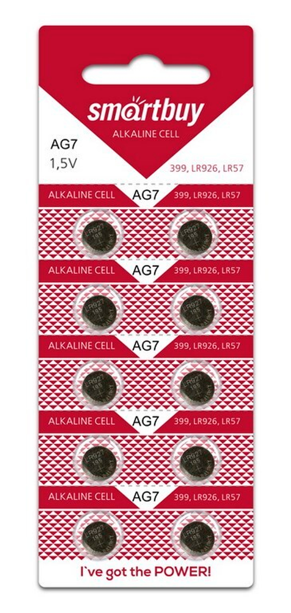 Батарейка Smartbuy AG7,399,LR927,LR57-10B (SBB-AG7-10B)