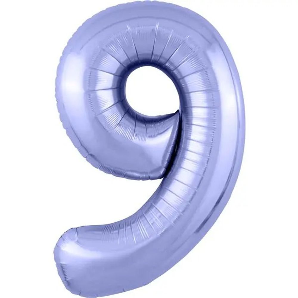 Цифра "9" сиреневый