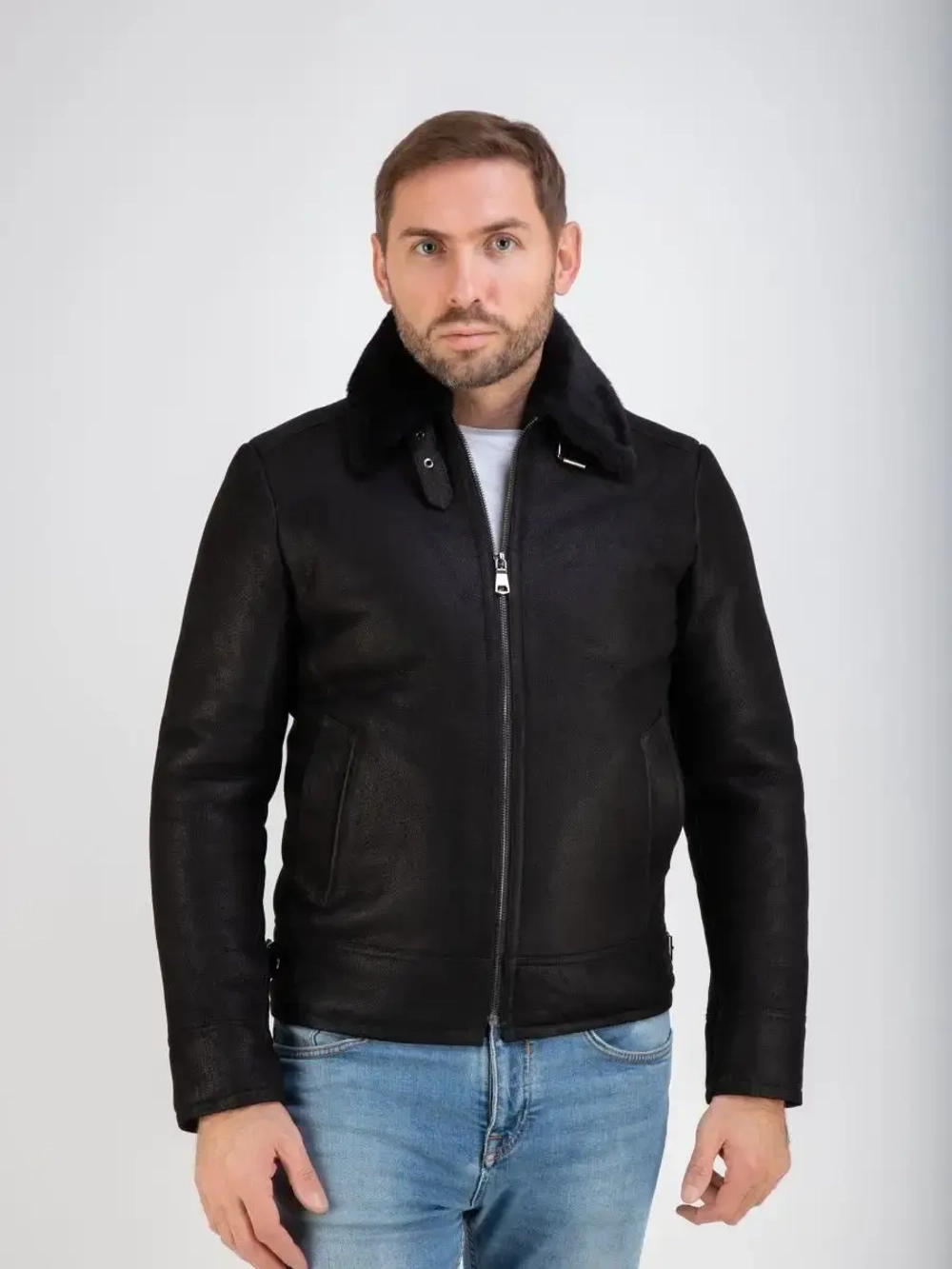 Дубленка мужская зимняя натуральная  Турция