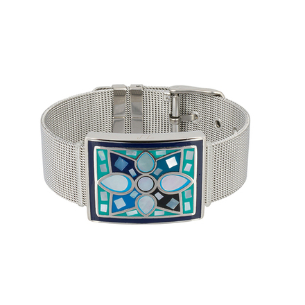 Браслет Fiore Luna на металлическом ремешке CB01688-3 BL/S