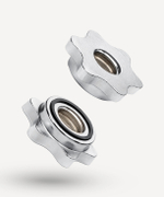 Гриф гантельный BB-107 d=25 мм, металлический, хромированный, 35 см