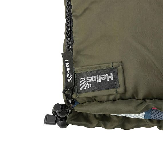 Спальный мешок-одеяло OLYMPUS 200B (185х70, холлоф., зеленый/город) (T-HS-SB-O-200B-NC) Helios