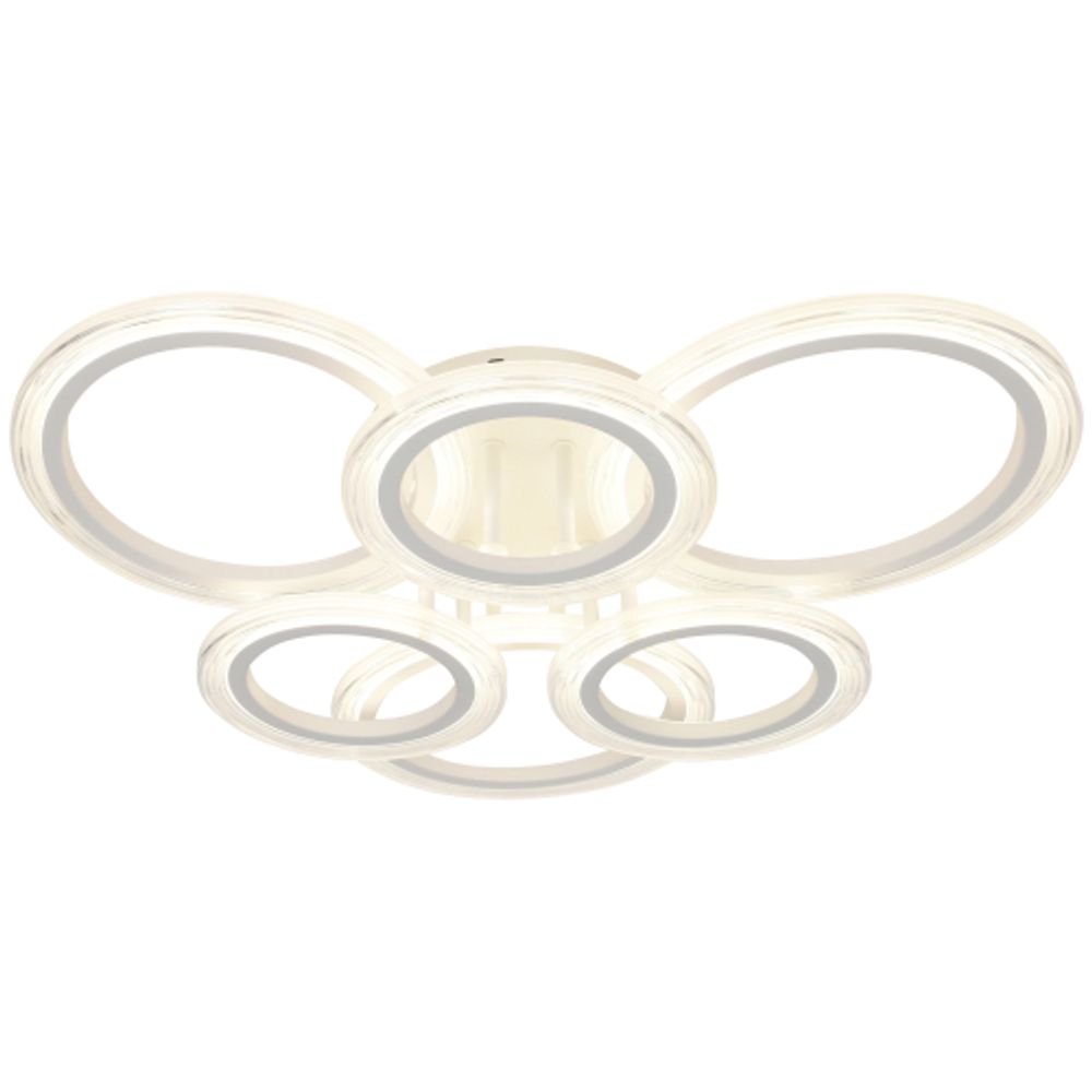 Светильник потолочный светодиодный ЭРА Модерн Ring CLL-1-90-RC WH с ДУ 90W 3000-6500К белый | Светильники SPB-6 с ДУ