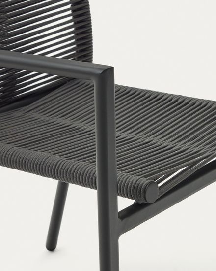 Culip Садовый стул из алюминия и шнура в сером цвете Испания La Forma