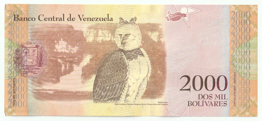 Venezuela, 2 000 Bolívares, 2016, UNC (Light Version)