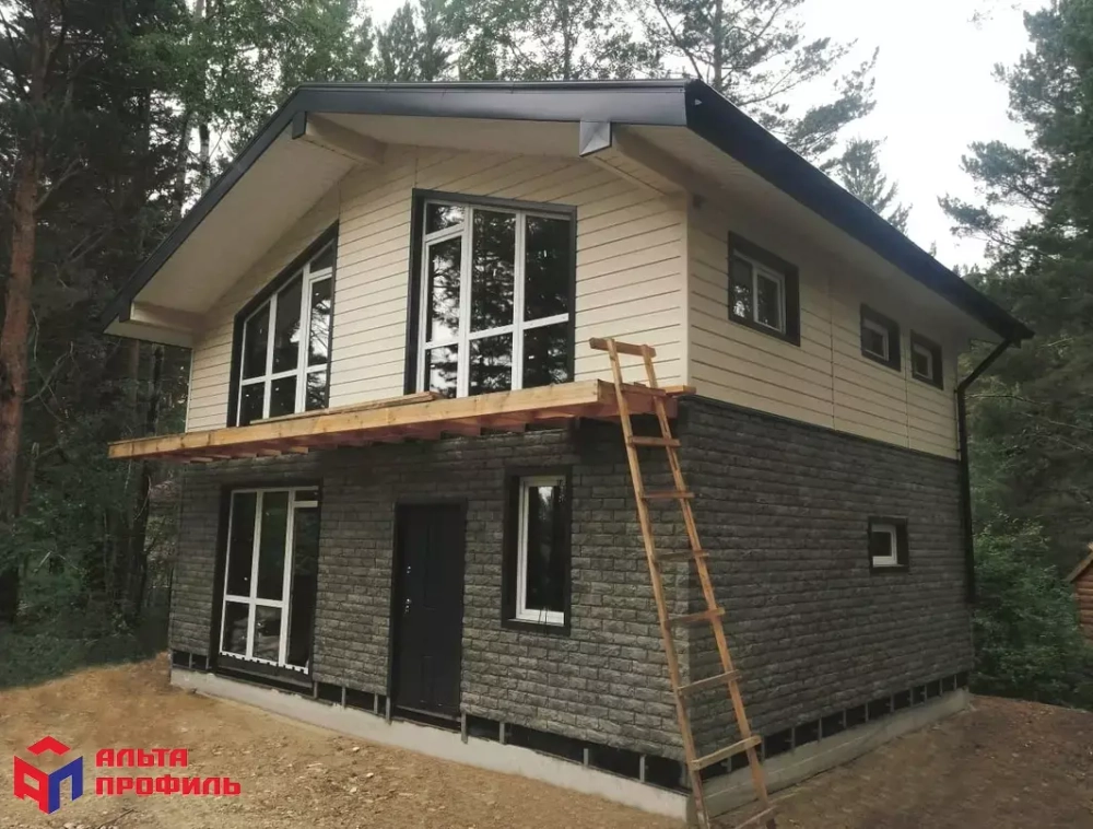 Сайдинг виниловый Альта-Профиль Корабельный брус Канада+ Люкс Ясень 3000х230 мм