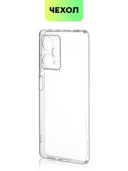 Чехол BROSCORP для Xiaomi Redmi Note 12 Pro+ (арт. XM-RN12P+-TPU-01-TRANSPARENT)