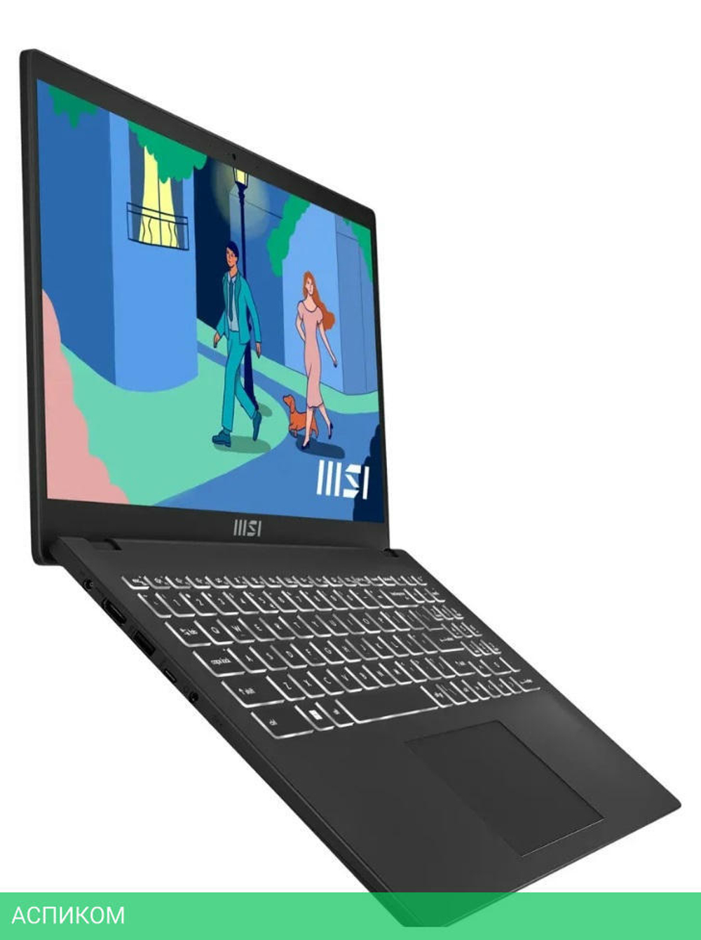 Ноутбук MSI MS-15HK Modern 15 B7M-462XBY Windows 11 Pro Classic Black (9S7-15HK12-462)