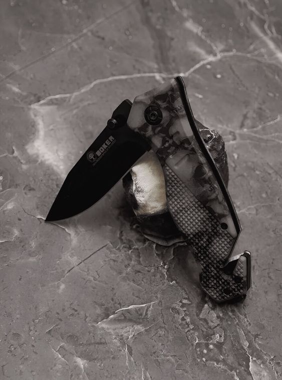 Складной нож тактический BOKER Серый