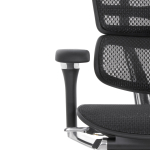 Кресло FALTO Ergohuman Luxury 2 с подножкой ( чёрный каркас /сетка чёрный T-168-B1 Black )