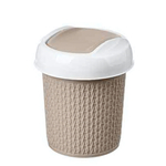Контейнер для мусора настольный "Velvet" круглый 1л (бежевый)