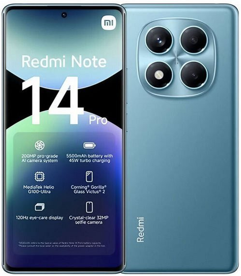 Redmi Note 14 Pro 4G 12/256Gb RU Ocean Blue