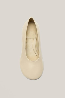 Massimo Dutti Туфли на мягком каблуке - Limited Edition, ванильный