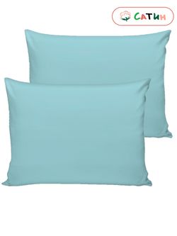 Постельное белье сатин Milky Garden "Нега" 2-спальное Наволочка 50х70 см 2 шт Простынь на резинке 160x200 см Пододеяльник 175x215 см