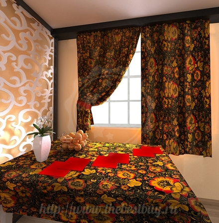 Комплект для кухни Хохлома: (арт. ZN01-55611)