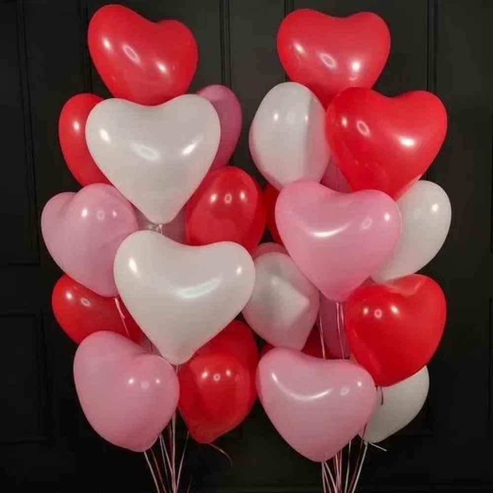 Сердце латексное ассорти