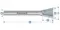 Борфреза твердосплавная Karnasch форма B, 6х18х6х50 мм, насечка HP-6, без покрытия, арт. 11.3014-050