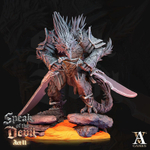 Grand Alliance Chaos  Chaos Daemons Демон хаоса с парными клинками  миниатюра для dnd, днд, pathfinder, фентези, Настольная игра, НРИ, Варгейм, РПГ